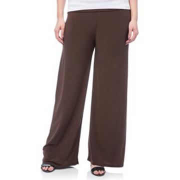 Immagine di PULL UP WIDE FIT STRETCH TROUSERS - BROWN